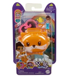 Zestaw z figurkami polly pocket lalka + szop