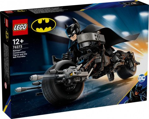 Klocki super heroes 76273 figurka batmana do zbudowania i batcykl Klocki super heroes 76273 figurka batmana do zbudowania i batcykl