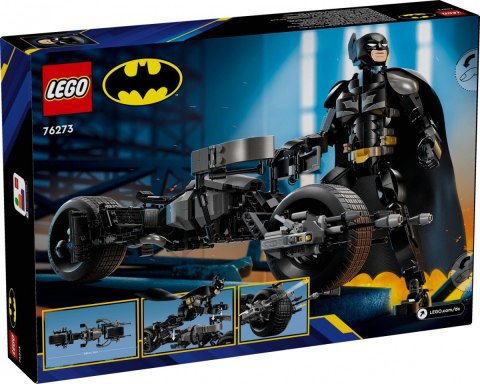 Klocki super heroes 76273 figurka batmana do zbudowania i batcykl Klocki super heroes 76273 figurka batmana do zbudowania i batcykl