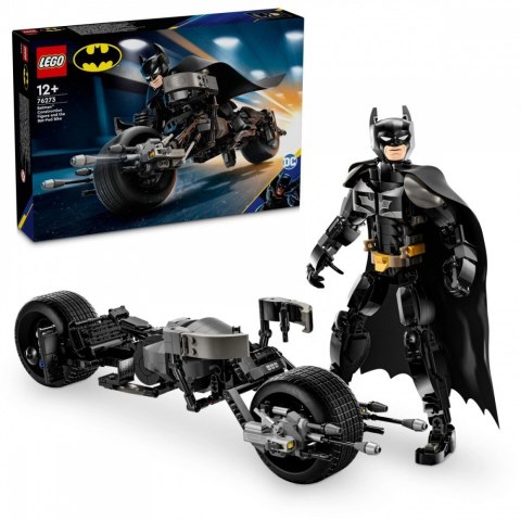 Klocki super heroes 76273 figurka batmana do zbudowania i batcykl Klocki super heroes 76273 figurka batmana do zbudowania i batcykl
