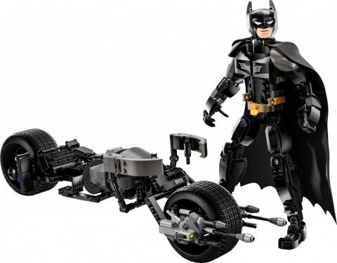 Klocki super heroes 76273 figurka batmana do zbudowania i batcykl Klocki super heroes 76273 figurka batmana do zbudowania i batcykl
