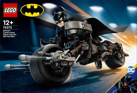 Klocki super heroes 76273 figurka batmana do zbudowania i batcykl Klocki super heroes 76273 figurka batmana do zbudowania i batcykl