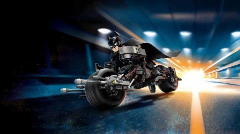 Klocki super heroes 76273 figurka batmana do zbudowania i batcykl Klocki super heroes 76273 figurka batmana do zbudowania i batcykl