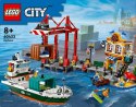 Klocki city 60422 nadmorski port ze statkiem towarowym