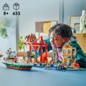 Klocki city 60422 nadmorski port ze statkiem towarowym