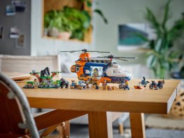 Klocki city 60437 helikopter badaczy dżungli w bazie