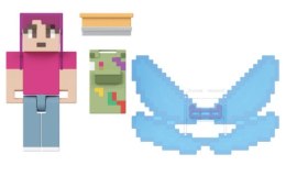 Figurka minecraft kreator, artists apron