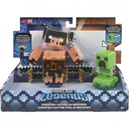Zestaw figurek minecraft legends creeper vs piglin