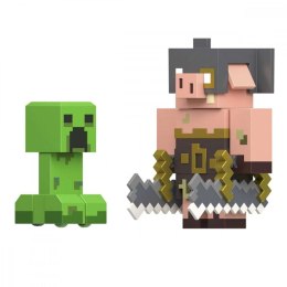 Zestaw figurek minecraft legends creeper vs piglin