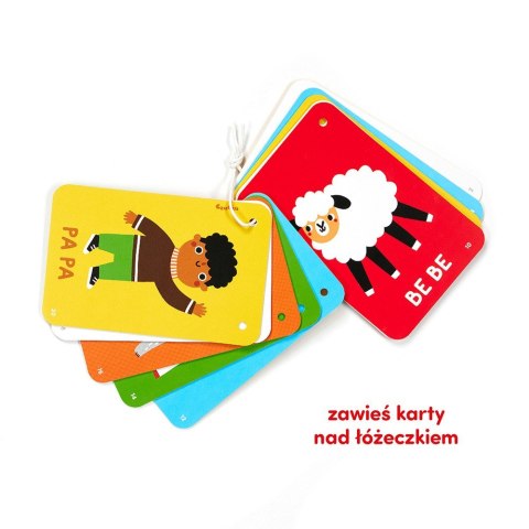 Książeczka kontrasty na sznureczku 6m+ Książeczka kontrasty na sznureczku 6m+