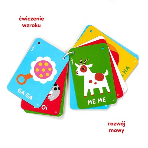 Książeczka kontrasty na sznureczku 6m+ Książeczka kontrasty na sznureczku 6m+