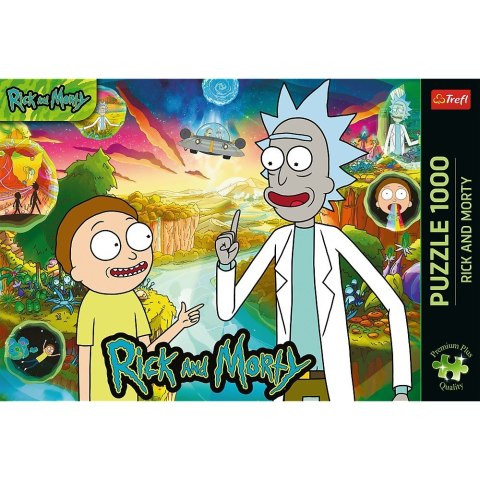 Puzzle 1000 elementów premium plus rick i morty Puzzle 1000 elementów premium plus rick i morty