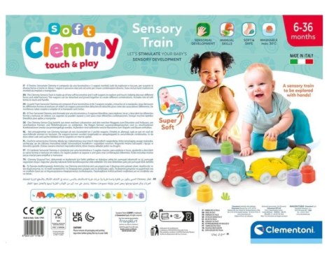 Klocki clemmy pociąg sensoryczny Klocki clemmy pociąg sensoryczny