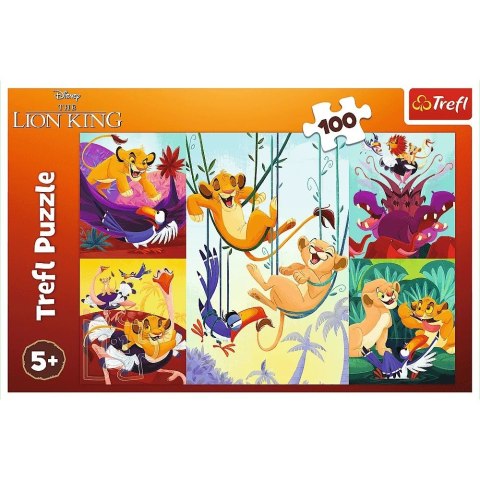 Puzzle 100 elementów dzielny król lew Puzzle 100 elementów dzielny król lew