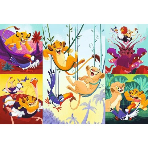 Puzzle 100 elementów dzielny król lew Puzzle 100 elementów dzielny król lew
