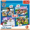 Puzzle 4w1 psie sprawy psi patrol paw patrol