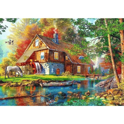 Puzzle 500 elementów chatka nad rzeką Puzzle 500 elementów chatka nad rzeką