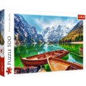 Puzzle 500 elementów jezioro braies włochy