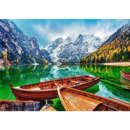 Puzzle 500 elementów jezioro braies włochy
