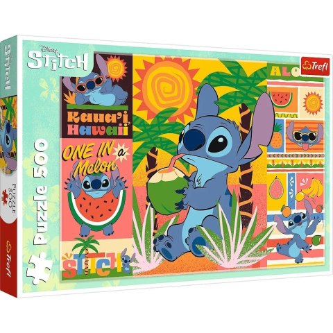 Puzzle 500 elementów wakacje ze stichem lilo i stitch Puzzle 500 elementów wakacje ze stichem lilo i stitch