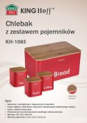 CHLEBAK W ZESTAWIE Z 3 POJEMNIKAMI KiNGHOFF KH-1085 CHLEBAK W ZESTAWIE Z 3 POJEMNIKAMI KiNGHOFF KH-1085