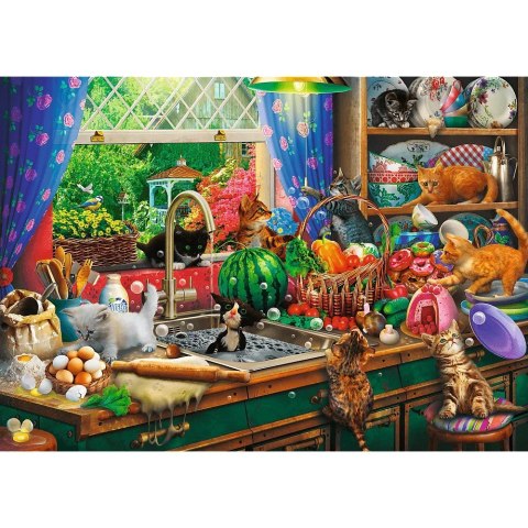 Puzzle 1000 elementów premium plus kociaki rozrabiaki Puzzle 1000 elementów premium plus kociaki rozrabiaki
