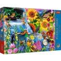 Puzzle 1000 elementów premium plus quality wiejska sielanka: Śpiewające ptaki