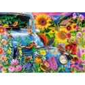 Puzzle 1000 elementów premium plus quality wiejska sielanka: Śpiewające ptaki