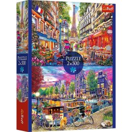 Puzzle 2x500 elementów europejskie stolice