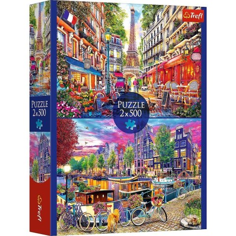 Puzzle 2x500 elementów europejskie stolice Puzzle 2x500 elementów europejskie stolice