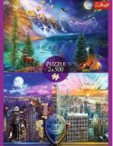 Puzzle 2x500 elementów wycieczka po ameryce