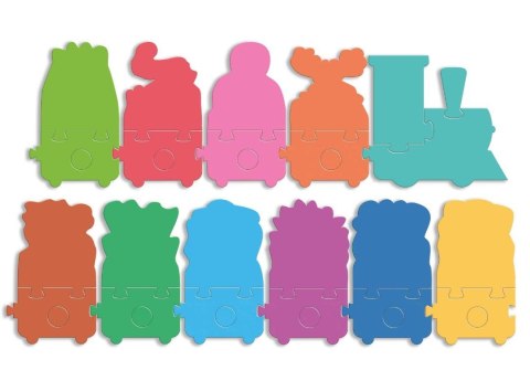 Puzzle maxi układanka z dziurkami ciuchcia Puzzle maxi układanka z dziurkami ciuchcia