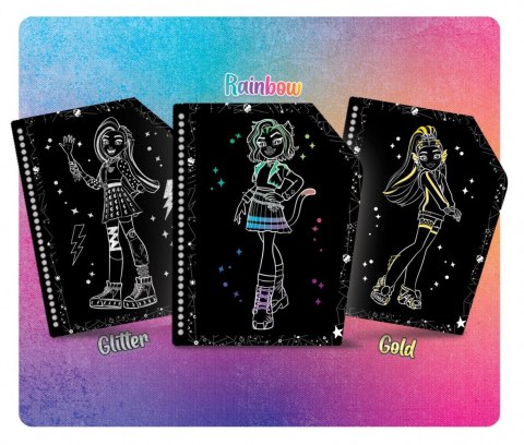 Zdrapywanka sketchbook scratch reveal monster high forever friends Zdrapywanka sketchbook scratch reveal monster high forever friends