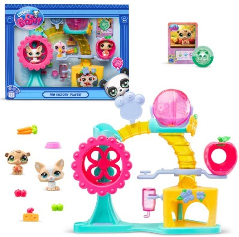 Littlest pet shop zestaw fabryka zabawy z 2 figurkami Littlest pet shop zestaw fabryka zabawy z 2 figurkami