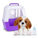 Maskotka interaktywna little live pets - piesek z transporterem