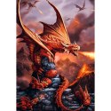 Puzzle 1000 elementów ognisty smok anne stokes Puzzle 1000 elementów ognisty smok anne stokes