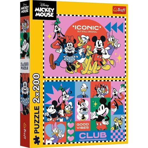 Puzzle 2x200 elementów czas z przyjaciółmi miki donald Puzzle 2x200 elementów czas z przyjaciółmi miki donald
