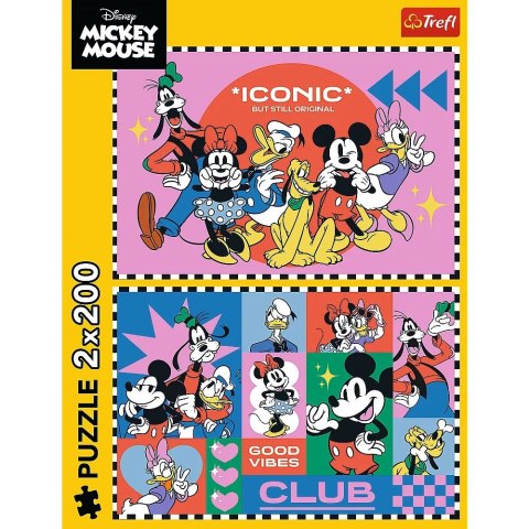 Puzzle 2x200 elementów czas z przyjaciółmi miki donald Puzzle 2x200 elementów czas z przyjaciółmi miki donald