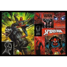 Puzzle 2x200 elementów dzień i noc spidermana