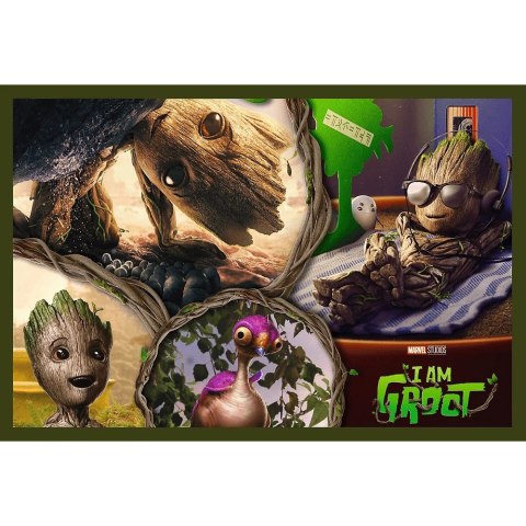 Puzzle 2x200 elementów ja jestem groot guardians marvel Puzzle 2x200 elementów ja jestem groot guardians marvel