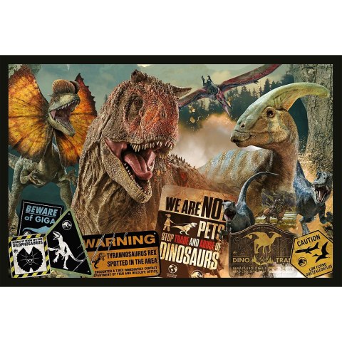 Puzzle 2x200 elementów prehistoryczny świat park jurajski Puzzle 2x200 elementów prehistoryczny świat park jurajski