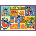 Puzzle 4x250 elementów niezwykły stitch