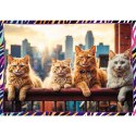 Puzzle 4x250 elementów zabawne zwierzaki