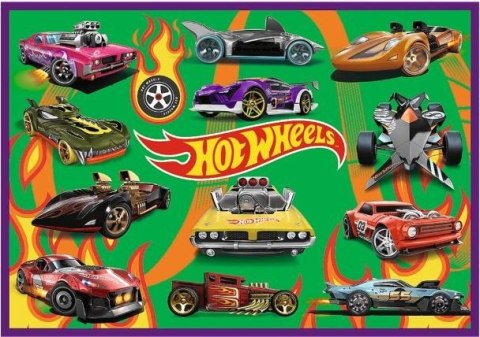 Puzzle 4x250 wyścigowe auta hot wheels Puzzle 4x250 wyścigowe auta hot wheels