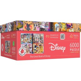 Puzzle 6000 elementów disney magical book of fairytales