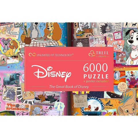 Puzzle 6000 elementów disney magical book of fairytales Puzzle 6000 elementów disney magical book of fairytales