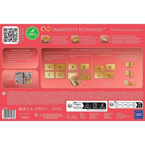 Puzzle 6000 elementów disney magical book of fairytales Puzzle 6000 elementów disney magical book of fairytales