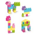 Klocki 26 elementów big blocks różowe
