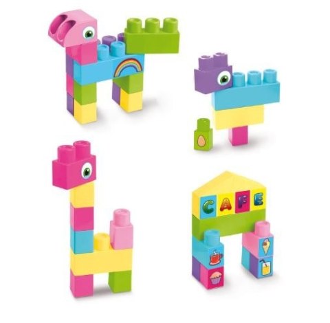 Klocki 26 elementów big blocks różowe Klocki 26 elementów big blocks różowe