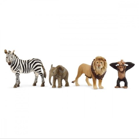 Zestaw 4 figurek wild life zwierzęta afryki Zestaw 4 figurek wild life zwierzęta afryki